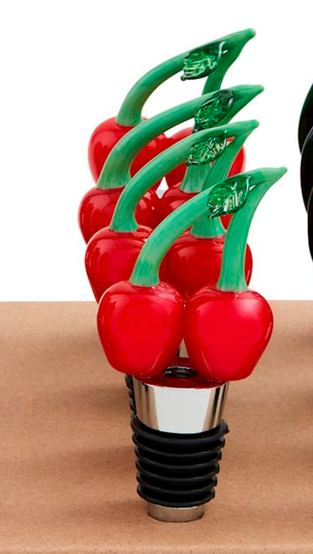 Figural Glass Bottle Stoppers - 4 Styles BY MUD PIE