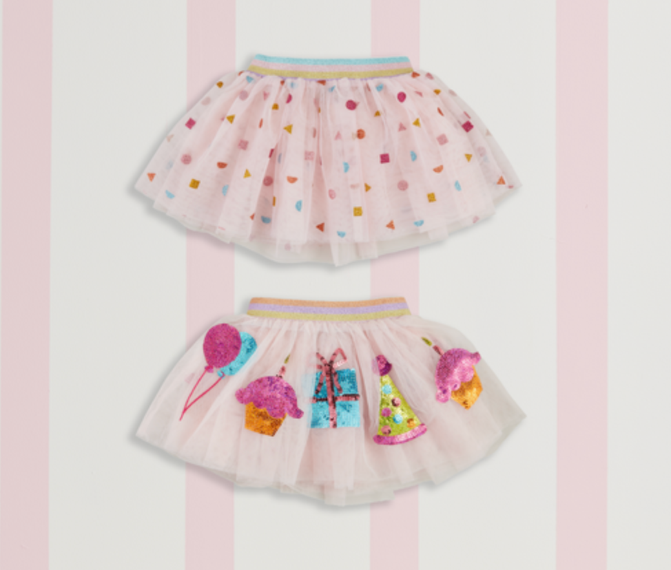 Birthday Sequin Tutu  BY MUD PIE