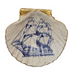 Decorative Resin Shell Shaped Dish with Sea Image, 6 Styles