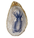 Decorative Resin Shell Shaped Dish with Sea Image, 6 Styles