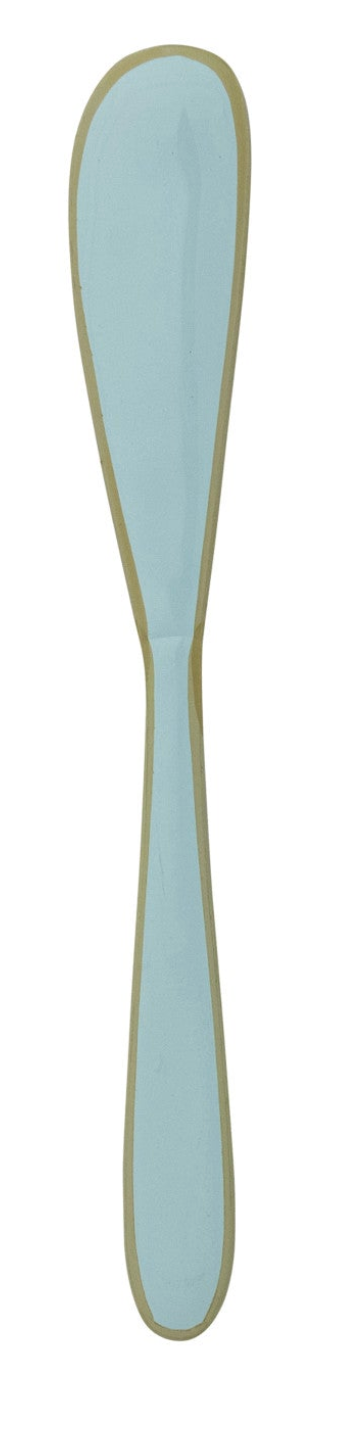 Enameled Stainless Steel Canape Knife with Colored Edge, 3 Colors