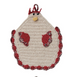Cotton Crocheted Chicken Shaped Pot Holder w/ Loop, 4 Colors