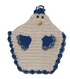 Cotton Crocheted Chicken Shaped Pot Holder w/ Loop, 4 Colors