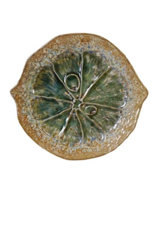 Stoneware Citrus Shaped Plate, 3 Colors