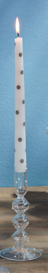 Grey & White Taper Candles By Mud Pie
