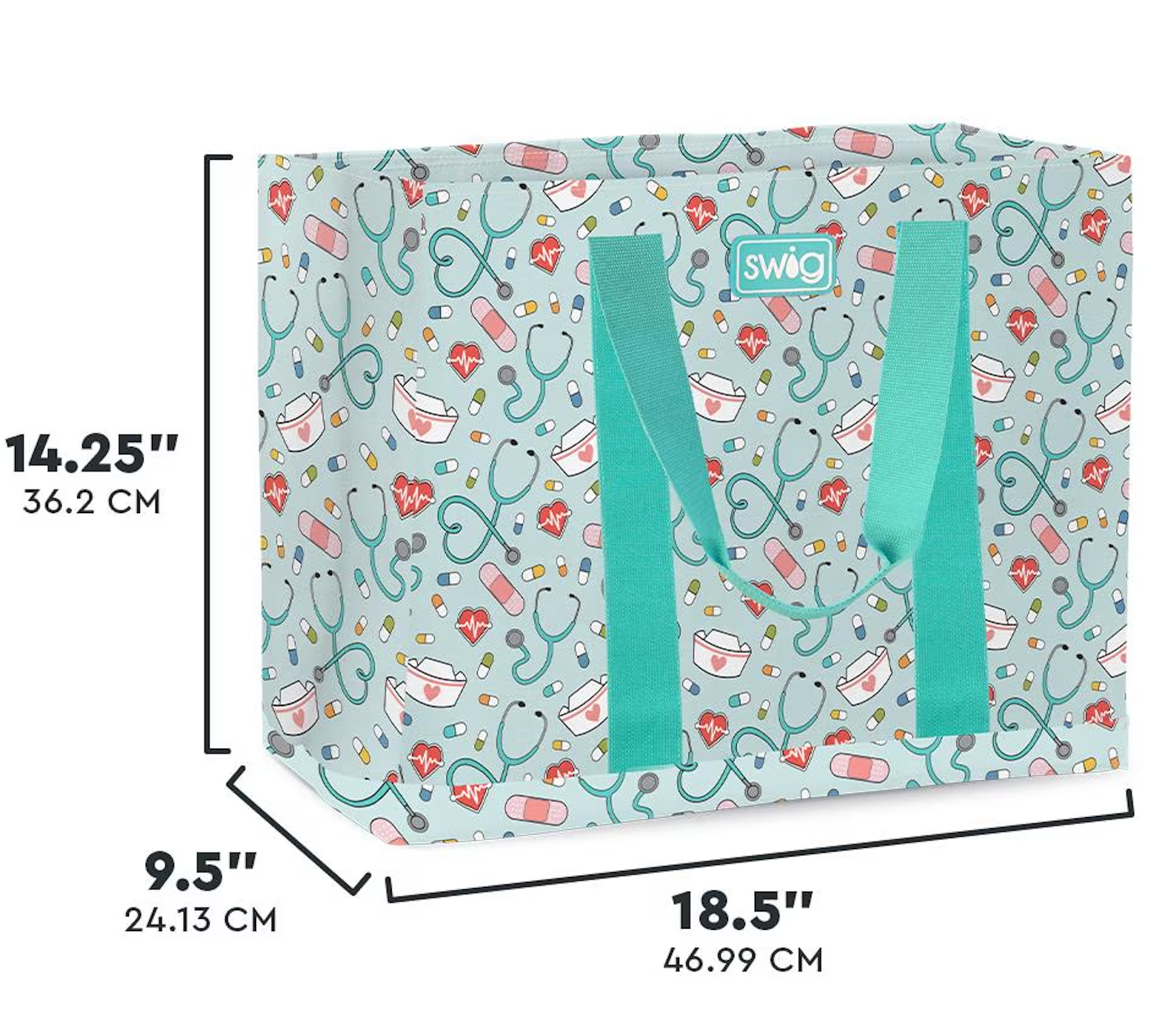 SWIG Scrub Life Jumbo Tote Bag