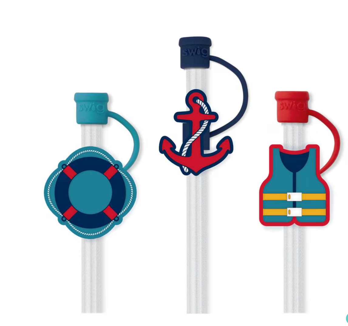 SWIG Errbody on the Boat Straw Topper Set