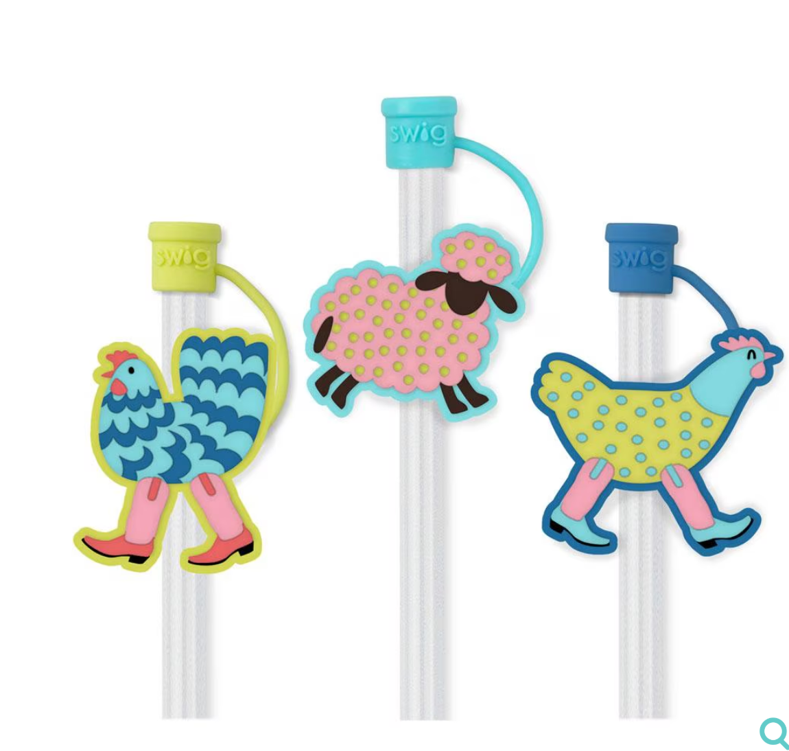 SWIG Funky Chicken Straw Toppers