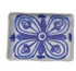 Blue and White Hand-Painted Stoneware Plate, 4 Styles
