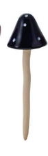 Stoneware Mushroom Plant Stake, 6 Styles (Each Will Vary)
