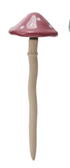Stoneware Mushroom Plant Stake, 6 Styles (Each Will Vary)