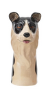 Hand-Painted Stoneware Dog Vase, 4 Styles