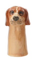 Hand-Painted Stoneware Dog Vase, 4 Styles