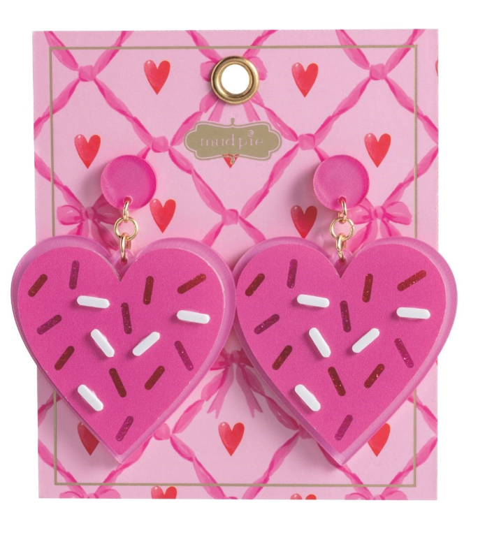 Valentine's Earrings By Mud Pie