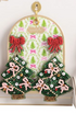 HOLIDAY BEADED EARRINGS BY MUD PIE