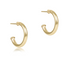 Round Gold 0.5" Post Hoop - 2mm - Smooth by enewton