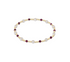 Pearl Sincerity Pattern 4mm Bead Bracelet - Ruby by enewton