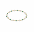 Pearl Sincerity Pattern 4mm Bead Bracelet - Green Onyx by enewton