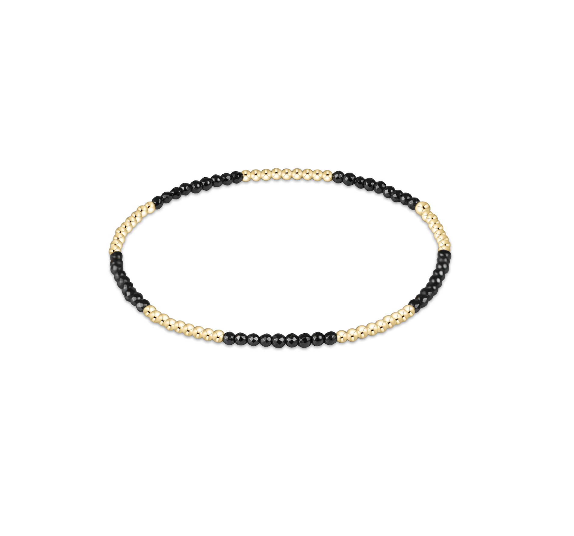 Blissful Pattern 2mm Bead Bracelet - Faceted Hematite by enewton