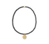 Faceted Hematite 2mm Bead Bracelet - Inspire Small Gold Charm by enewton
