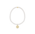 Classic Pearl 3mm Bracelet - Signature Cross Gold Disc by enewton