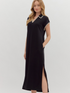 Marissa Stitched Short Sleeve Long Dress