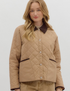 Donna Diamond Pattern Quilted Jacket