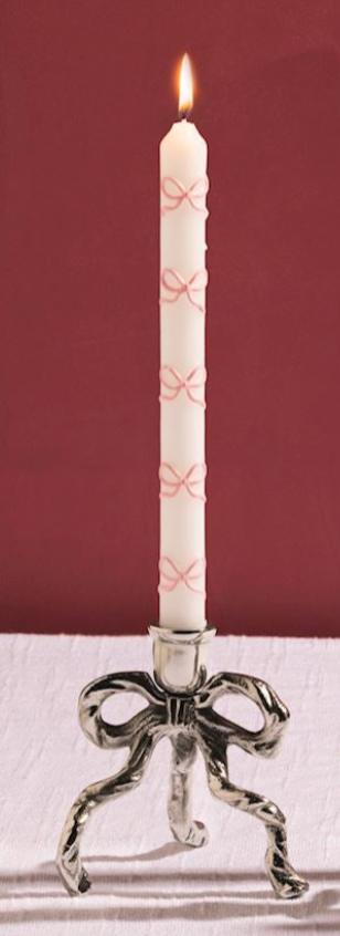 BOW HEART TAPER CANDLES-4A By Mud Pie