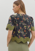 Wanda Floral Print Short Sleeve Top