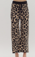 Sheri Animal Print Crop Sweater Knit Pant