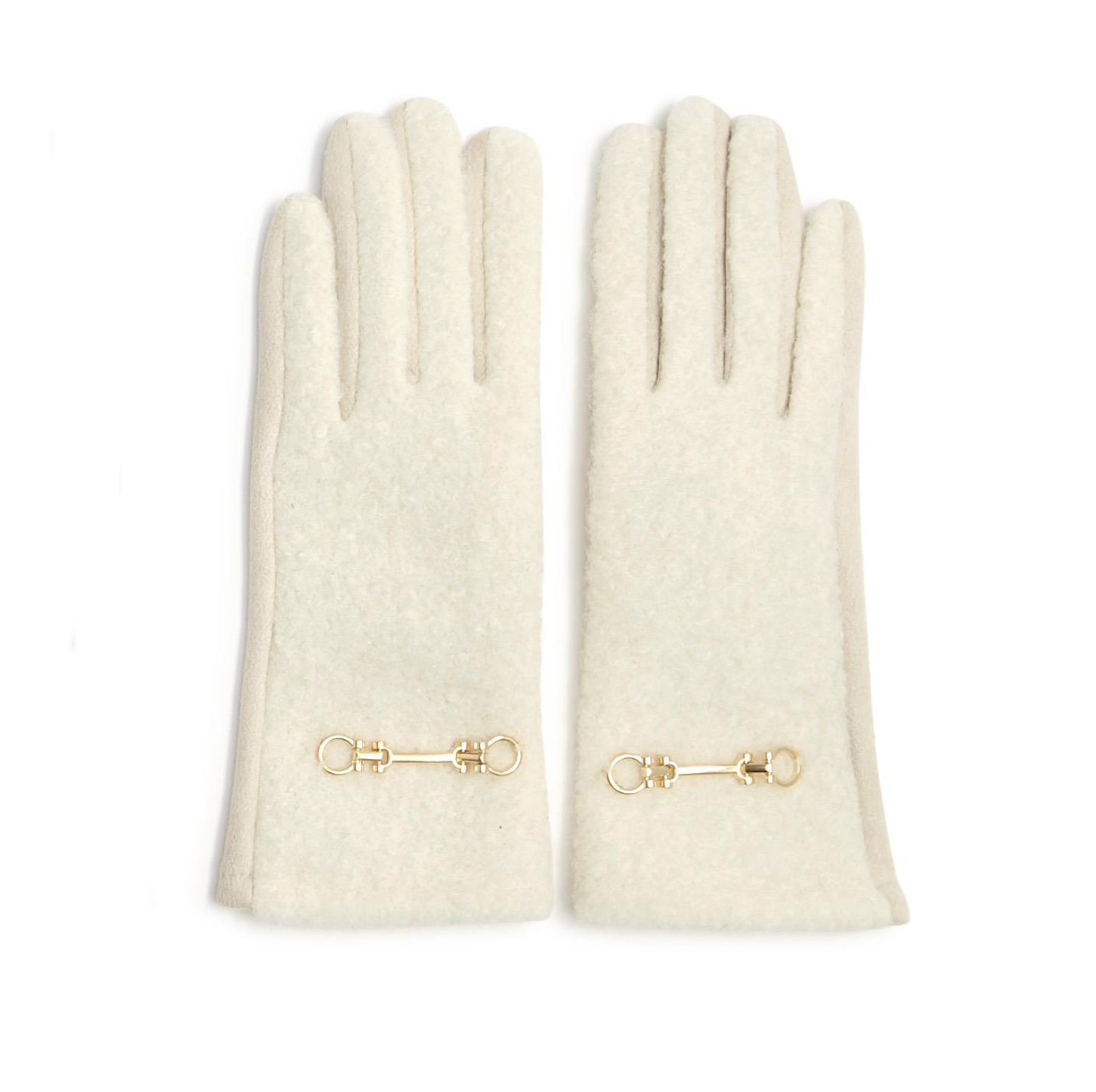 Plush Gloves with Metal Keeper