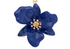 Flower Enamel Bag Charm in Navy