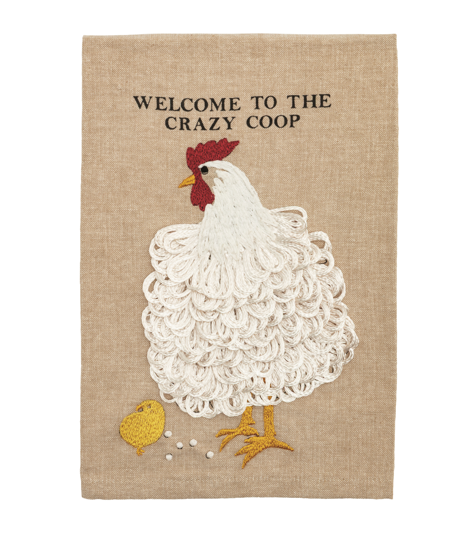 Embroidered Farm Rooster Towel