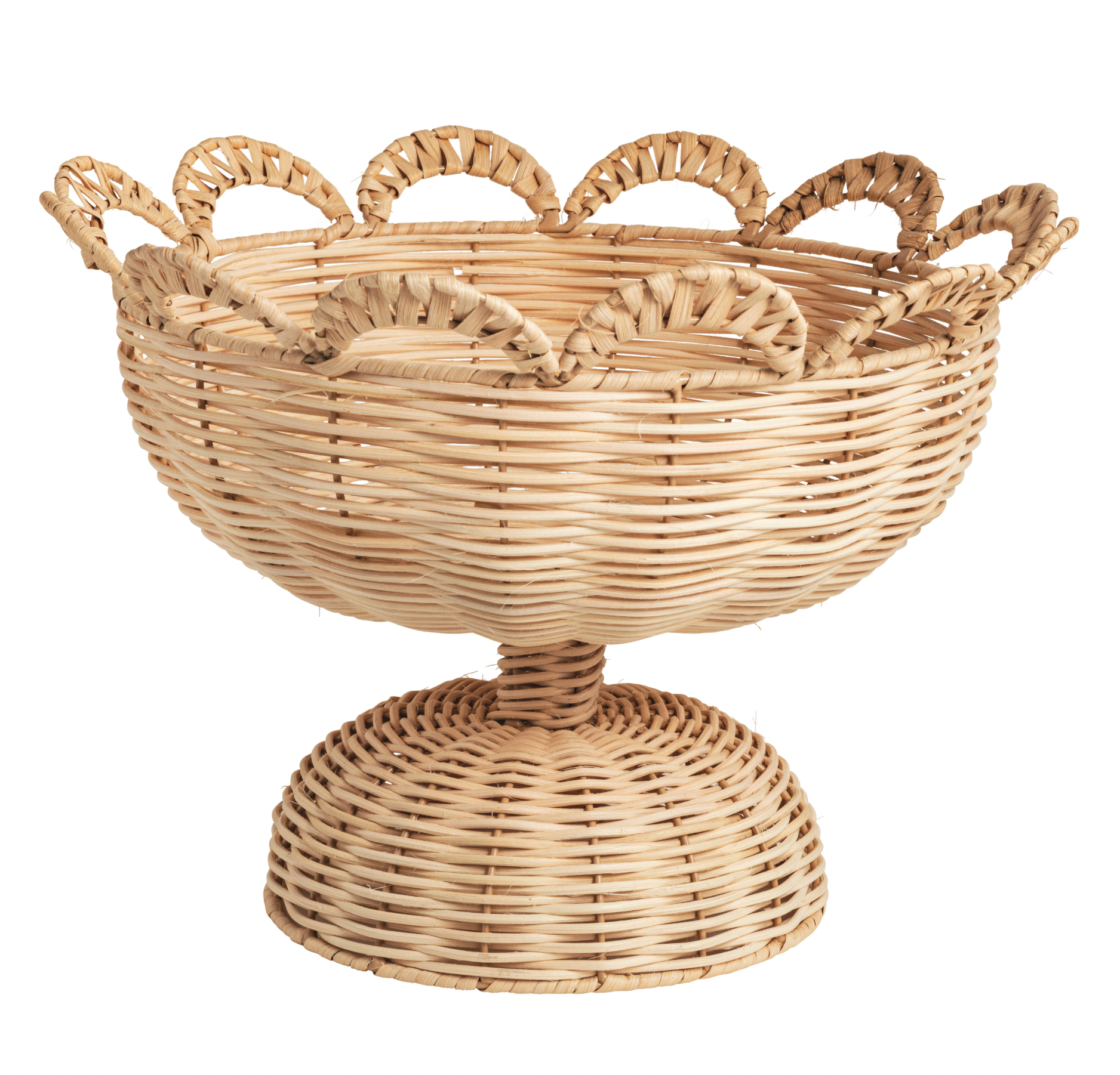 Woven Pedestal Basket