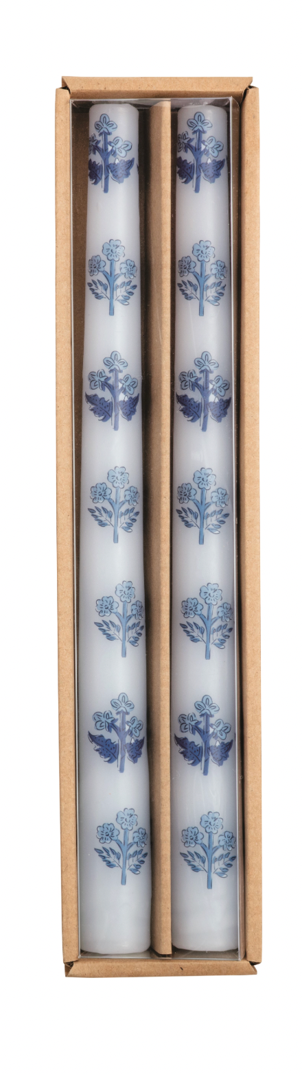 Block Print Blue Taper Sets