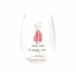 Clubs Jeweled Golf Wine Glass