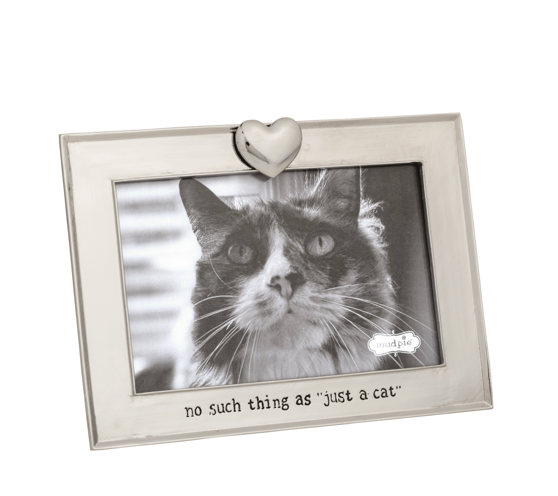 Metal Heart Cat Frame