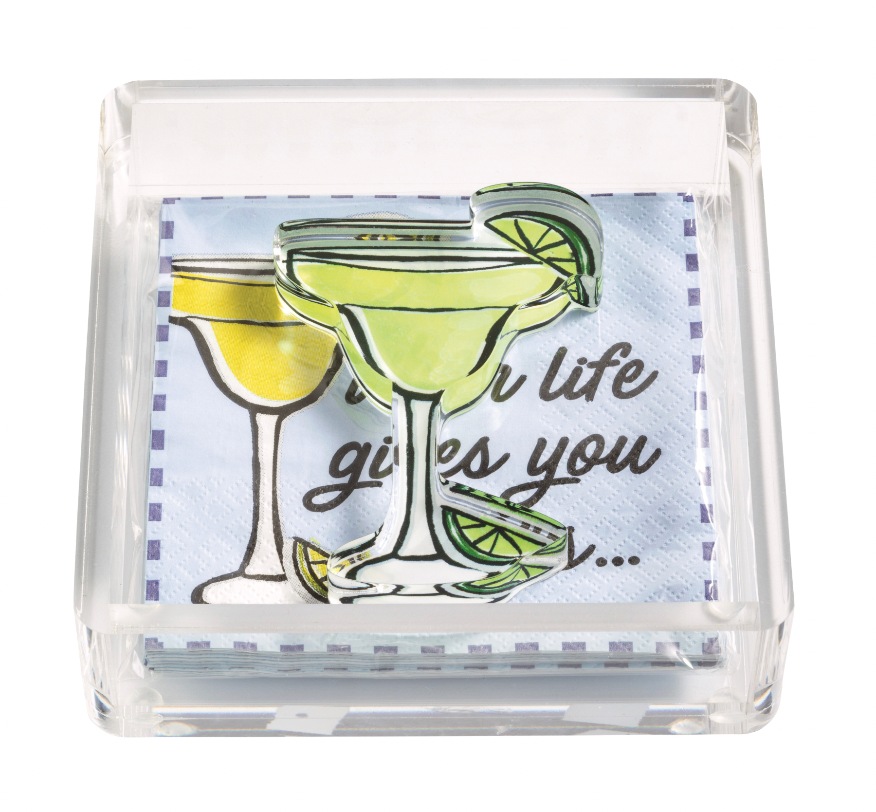 Margarita Napkin Holder & Weight Set