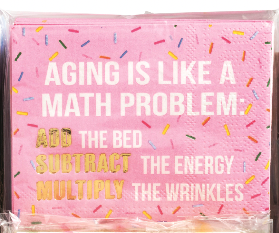 Birthday Funny Gold Napkins