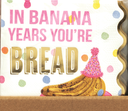 Birthday Funny Gold Napkins