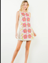 Meredith  Sleeveless Floral Pattern Dress