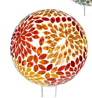 10" Mosaic Glass Gazing Balls by Evergreen - view 10