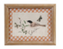 Wood Framed Glass Wall Decor with Birds & Botanicals