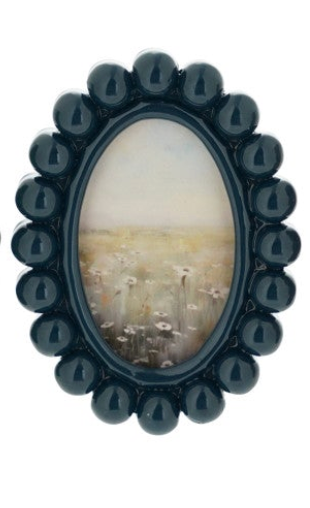 Resin Ball Photo Frame Magnet, 4 Colors (Holds 2" x 3" Photo)