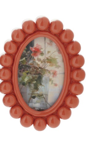 Resin Ball Photo Frame Magnet, 4 Colors (Holds 2" x 3" Photo)