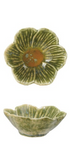 Stoneware Flower Shaped Bowl, Reactive Glaze, 6 Colors (Each One Will Vary)