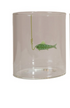 12 oz. Hand-Blown Drinking Glass with Fish On Hook, 3 Styles