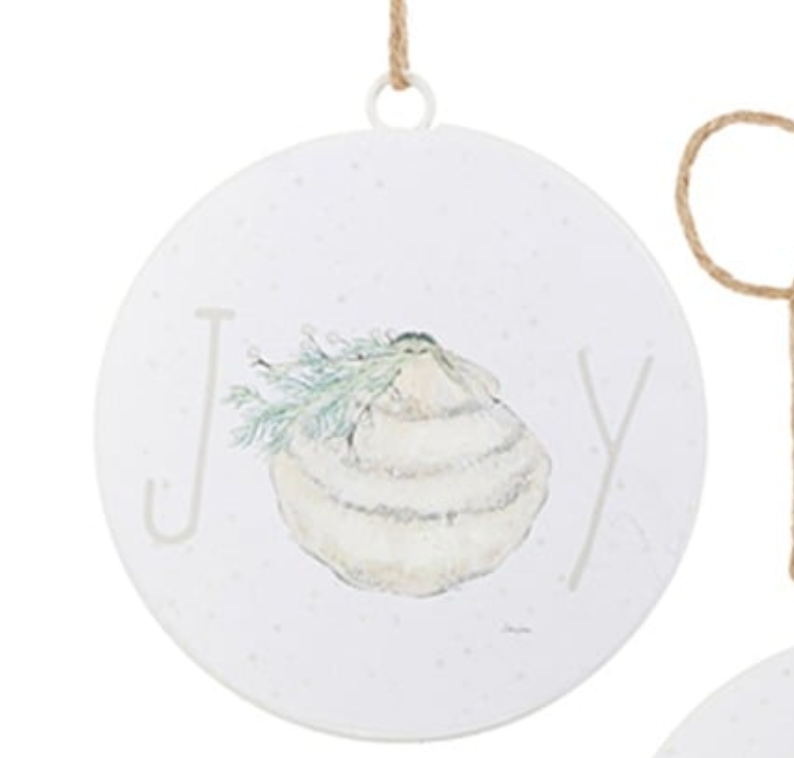 5" Seascape Glittered Sand Ornament