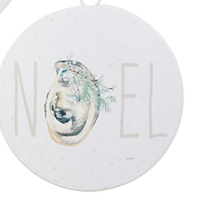 5" Seascape Glittered Sand Ornament