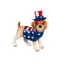 American Classic Table Decor Resin Patriotic Dog